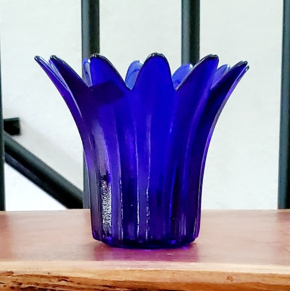 4 1/2" Cobalt Art Glass by Studio Nova made in Portugal 🇵🇹 - Picture 9 of 13